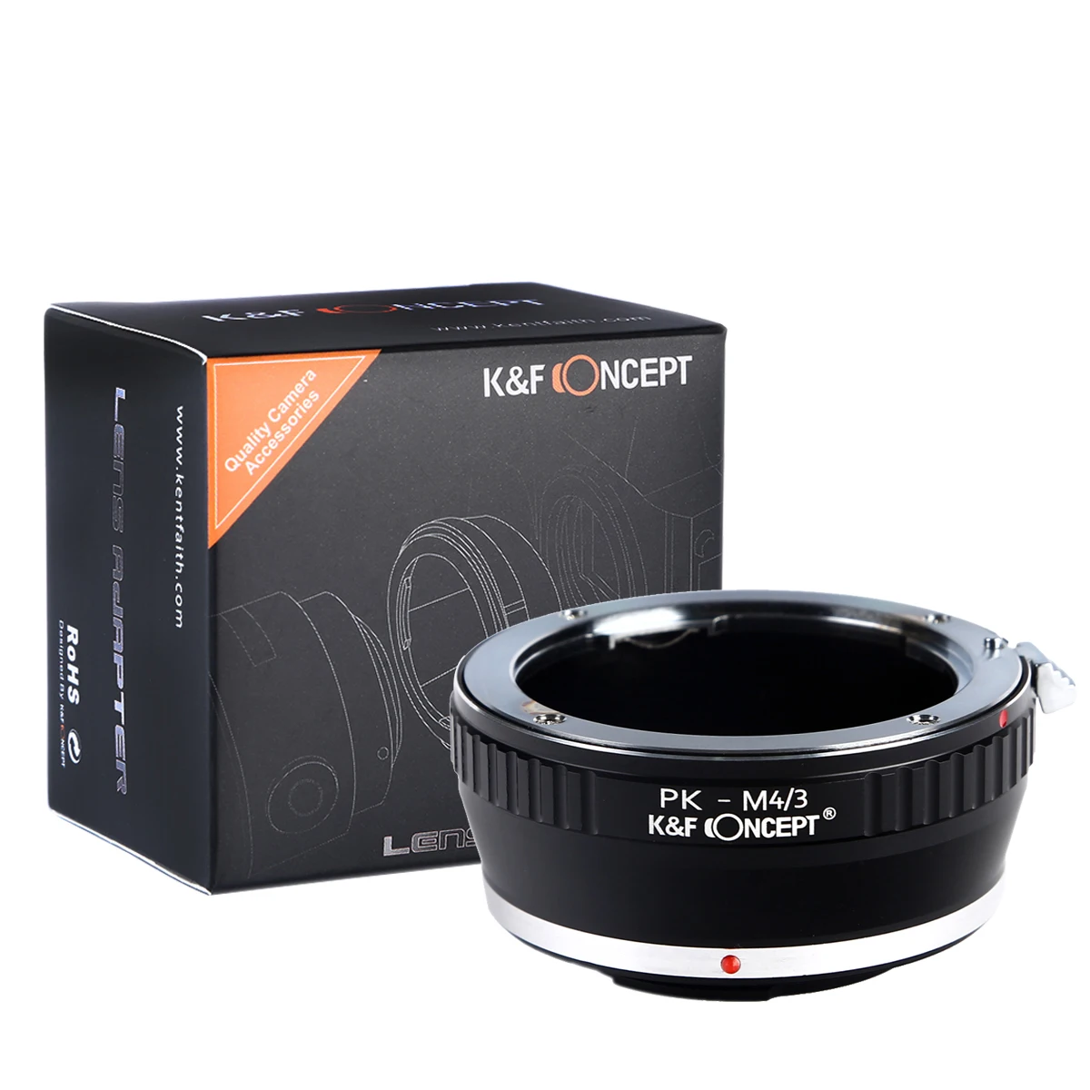 K&F Concept PK to m4/3 Lens Adapter for Pentax K mount lens to Micro 4/3 MFT BMPCC OM-D G3 GH2 GH4 E-M5 E-M10