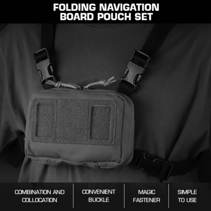 

Folding mobile navigation board set, buckle chest hanging set, suitable for various outdoor activities