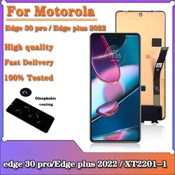 AMOLED For Motorola Edge 30 Pro 30Pro LCD XT2201-1 Display Touch Screen Digiziter Assembly For Moto Edge Plus 2022 LCD Screen