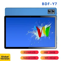 BDF-Y7 versión Global tabletas nuevas de 10,1 pulgadas Octa Core 8GB RAM 256GB ROM Android 12 Google Play 4G llamada telefónica 5G WiFi Tablet PC
