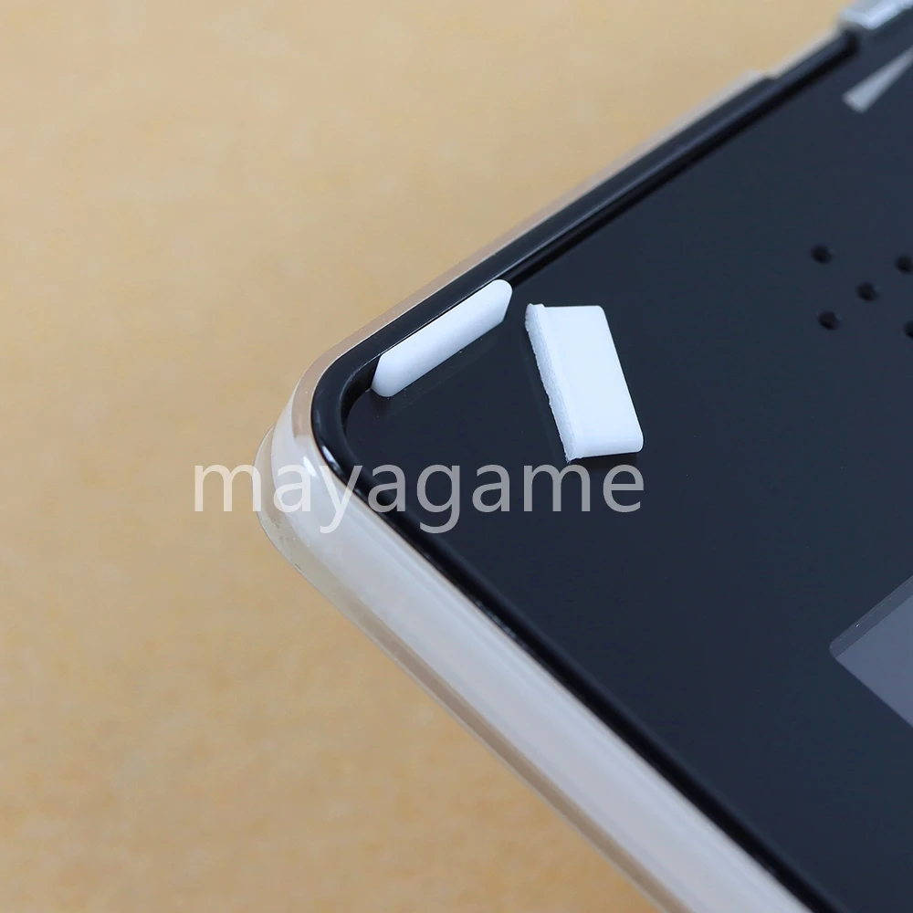 1 คู่ซิลิโคนหน้าจอด้านบนแผ่นกาว Anti-DUST Plug แจ็คป้องกันฝุ่นสําหรับ Nintendo 3DS ฝาครอบ