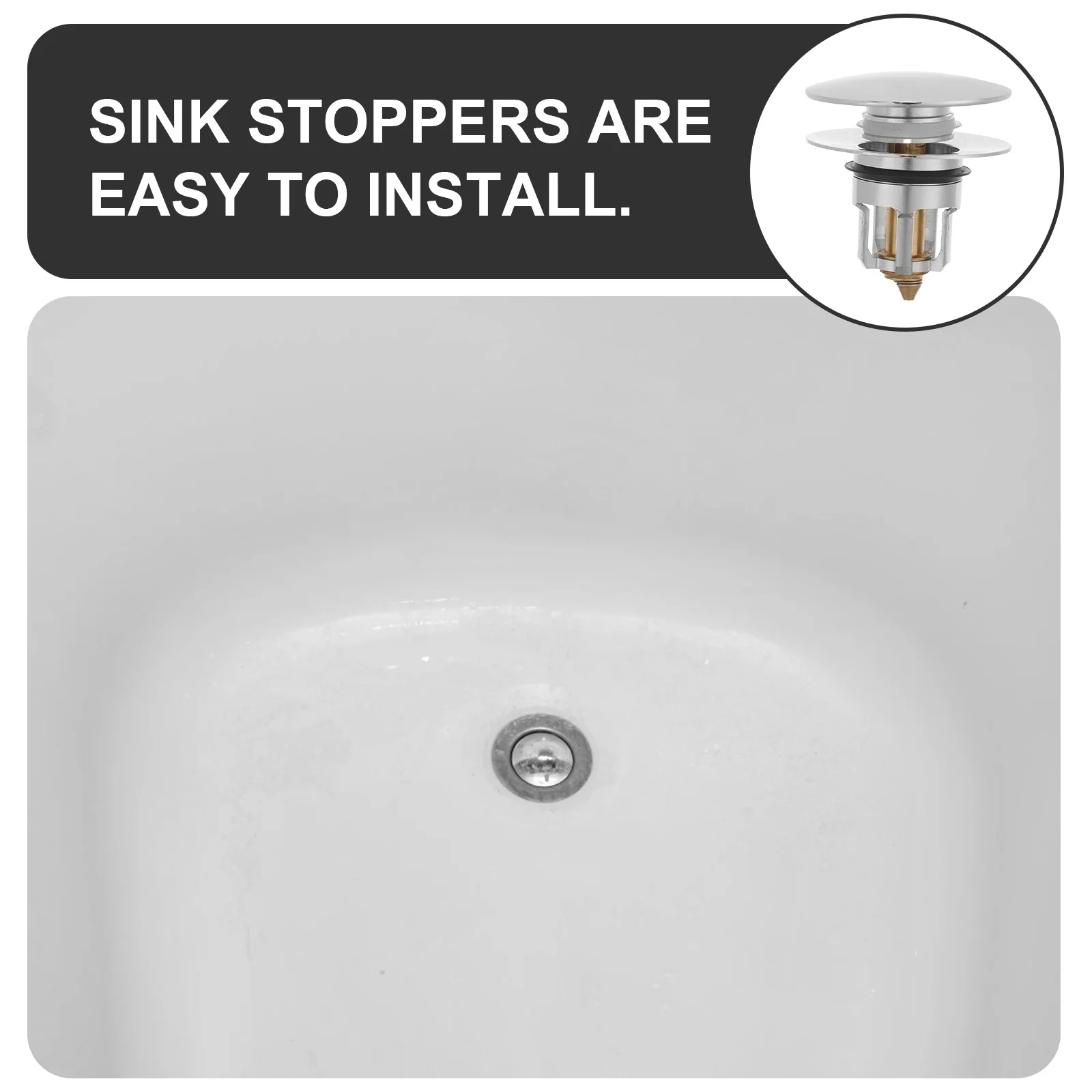 حمام من الفولاذ المقاوم للصدأ بالوعة التوصيل استبدال ترتد الأساسية تصميم السلس تدفق استنزاف تصفية ل بالوعة سدادة حوض الحمام #5