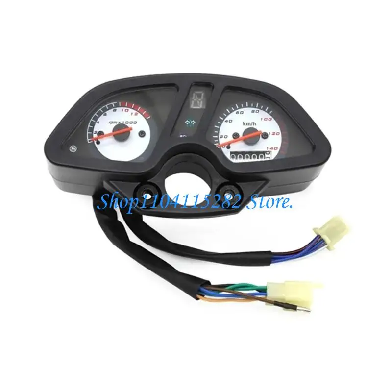 Motorcycle Meter High Visibility Display Vibration Resistant Speedometer QM200GY IP67 Waterproof