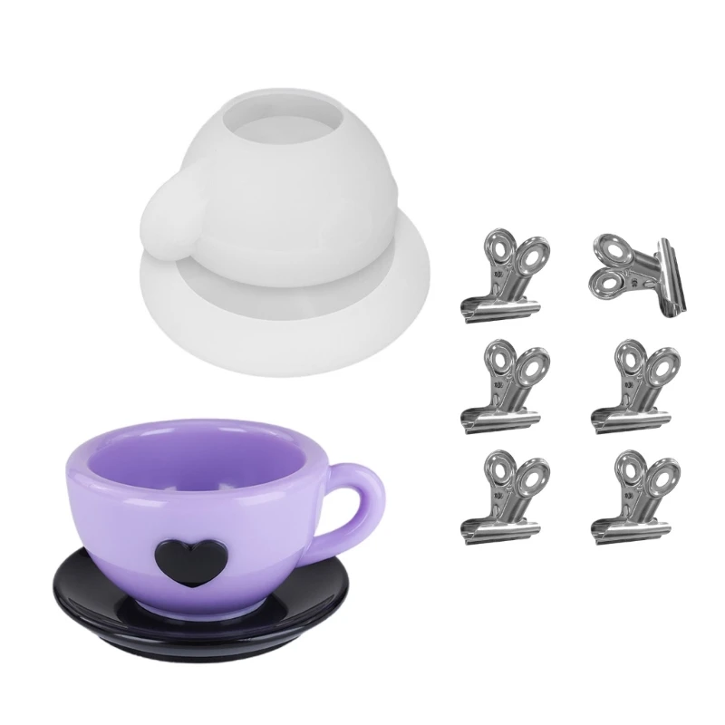 Resin Craft Molds Epoxy Resin Molds Handmade Craft Supplies Suitable for Teacup Holders and Artistic Creation