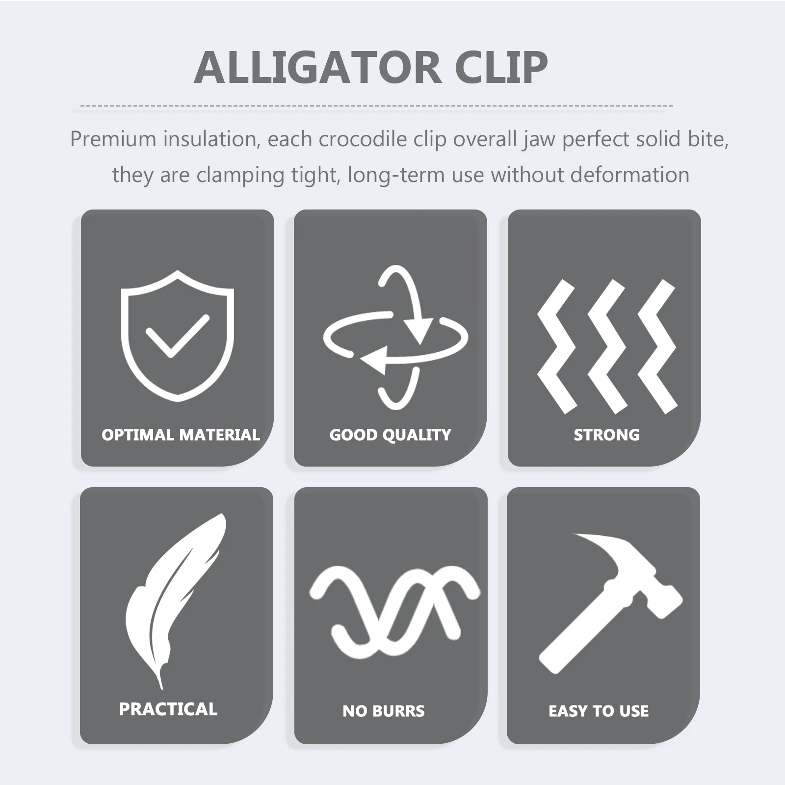 

20 шт. профессиональные зажимы типа «крокодил», высококачественный электрический зажим из сплава для автомобильных испытаний