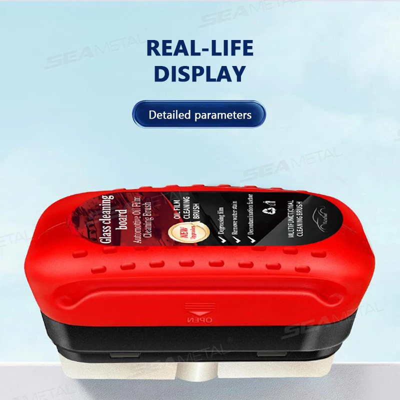 SEAMETAL سيارة الزجاج الإسفنج تنظيف فرشاة نافذة السيارة الزجاج الأنظف يزيل الأوساخ الزجاج الأمامي النفط فيلم الأنظف الزجاج النفط فيلم فرشاة