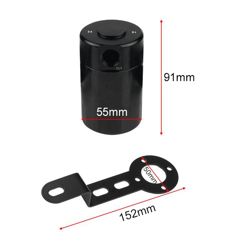 

Комплект алюминиевого маслоуловителя (отстойника) из сплава, сепаратор масла, резервуар, аксессуар для модификации двигателя автомобиля