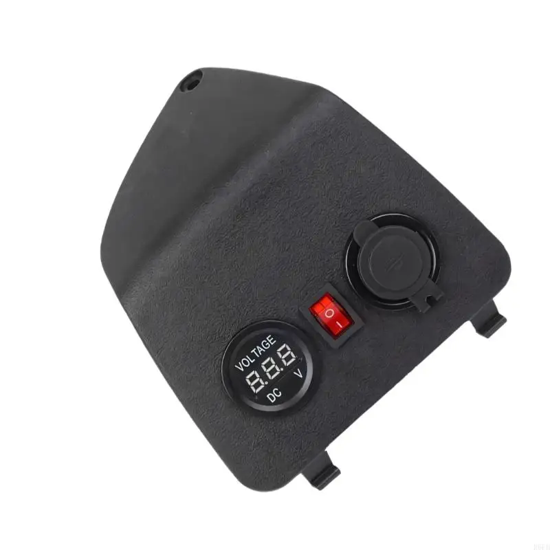 Double Output USB Chargers Monitoring Motorcycle Power Adapter Outlet R6FB