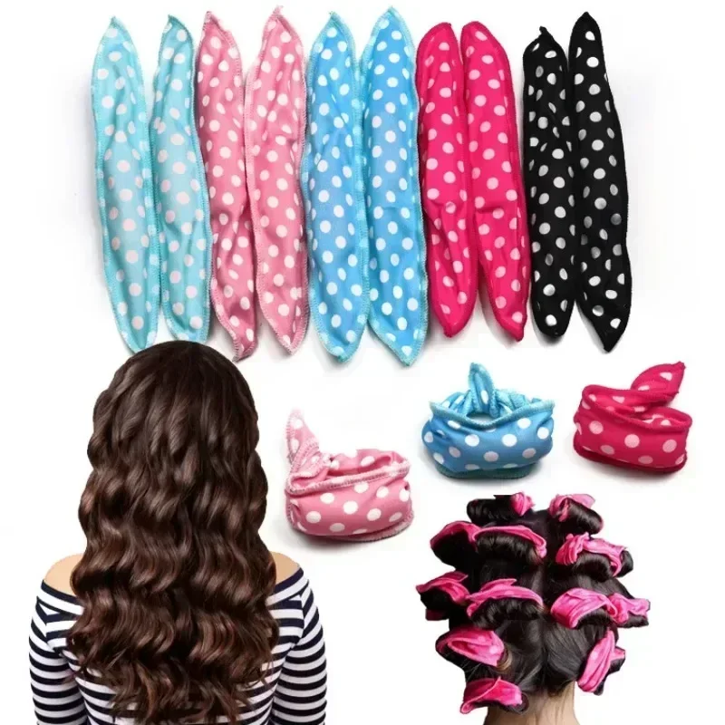 10Pcs/Lot Hair Curlers Soft Sleep Pillow Rollers Set Best Flexible Foam and Sponge Magic Care DIY Styling Tools