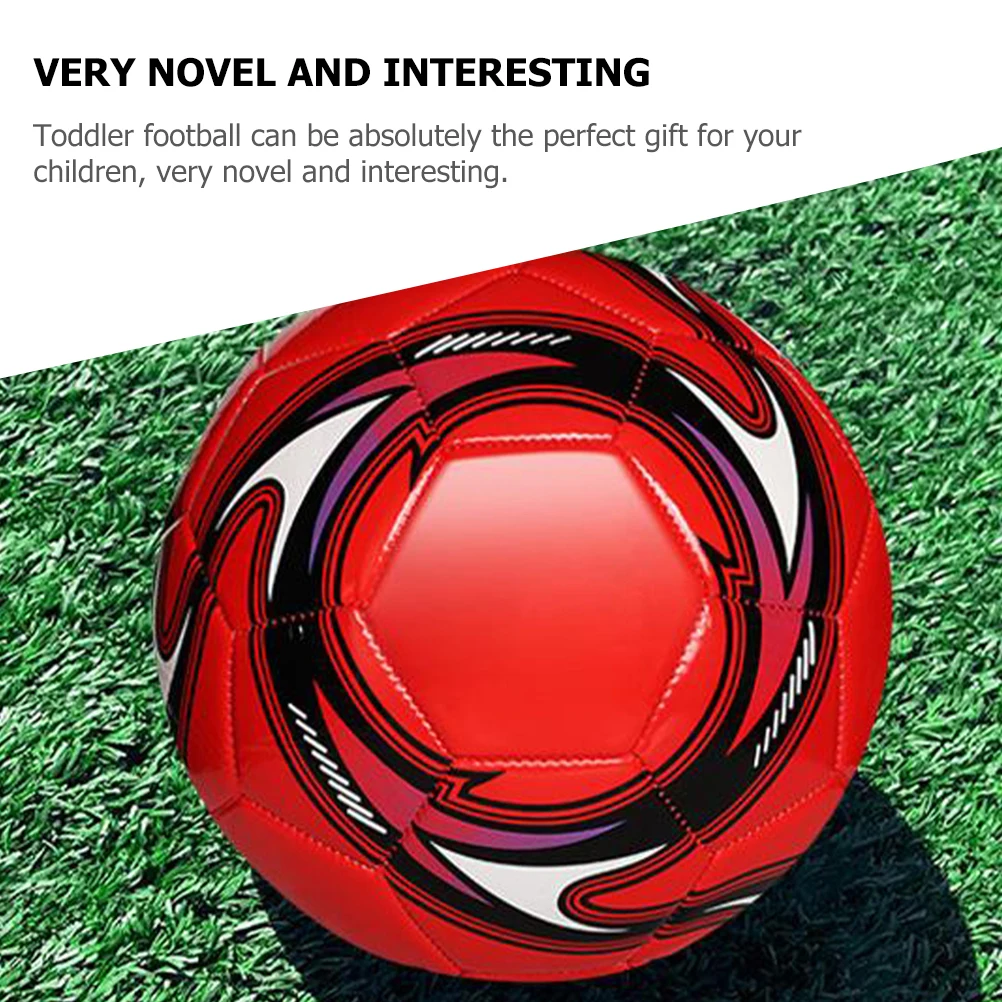 

PVC Soccer Toy Ball Size 5 Kids Training Foot Ball for Toddlers Boys Girls Practice Equipment Lightweight PU