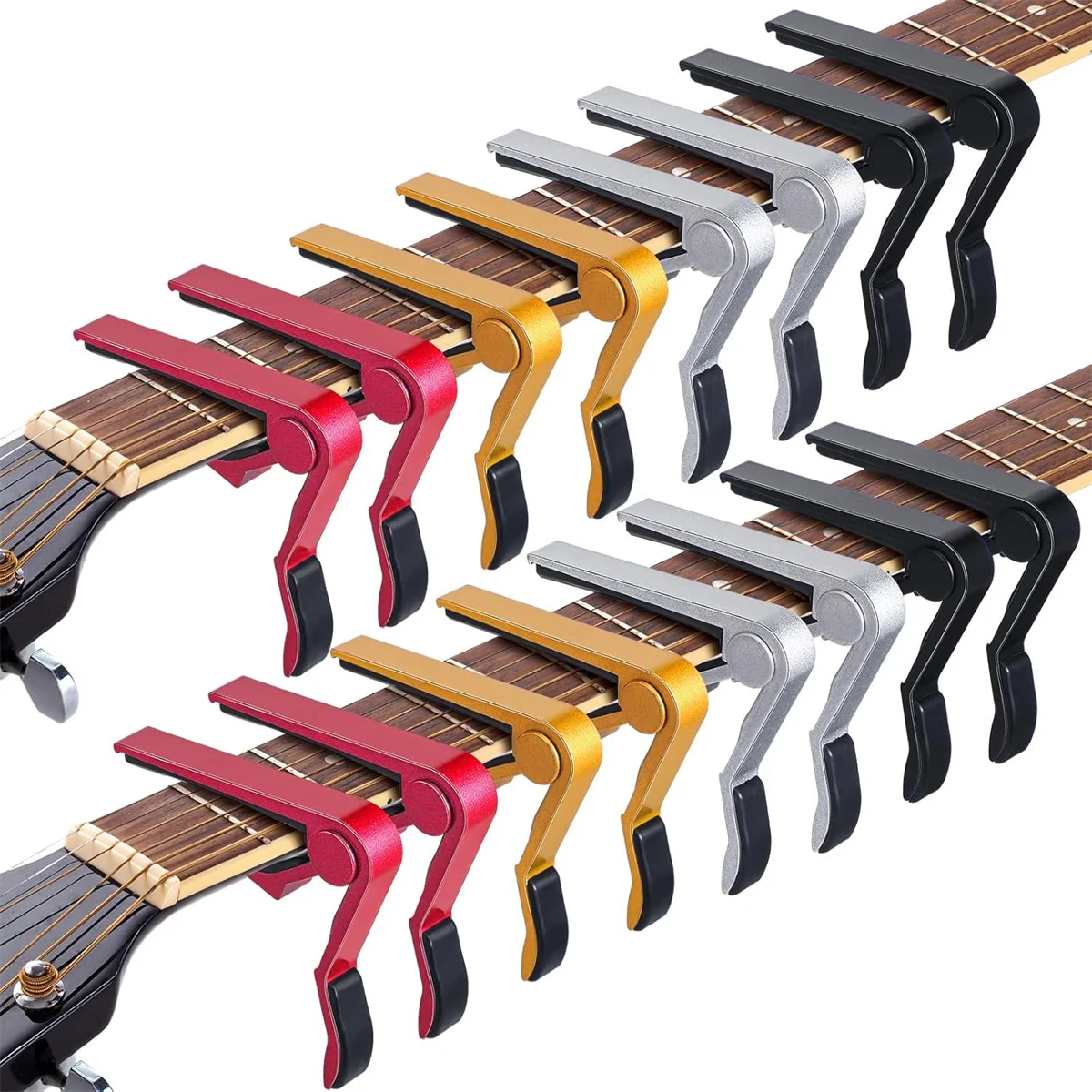 Miwayer Guitar Capo:High Quality Aluminium Alloy Metal New Guitar Capo Precise Tone Adjustment for Acoustic & Classical Guitars