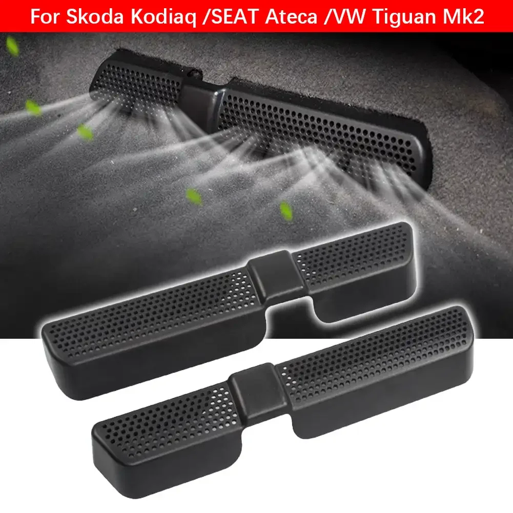 2pcs Car Air Vent Covers Air Conditioner Duct Outlet Exhaust Dustproof Seat Floor Mounting Auto Accessories for VW Touran Tiguan