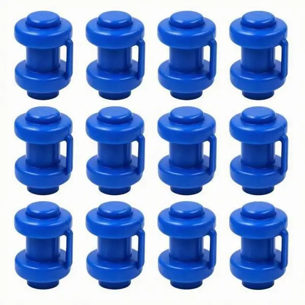 2-6pack 12 Pieces rebounder Enclosure Pole Cap Central Tube rebounder Net Pole