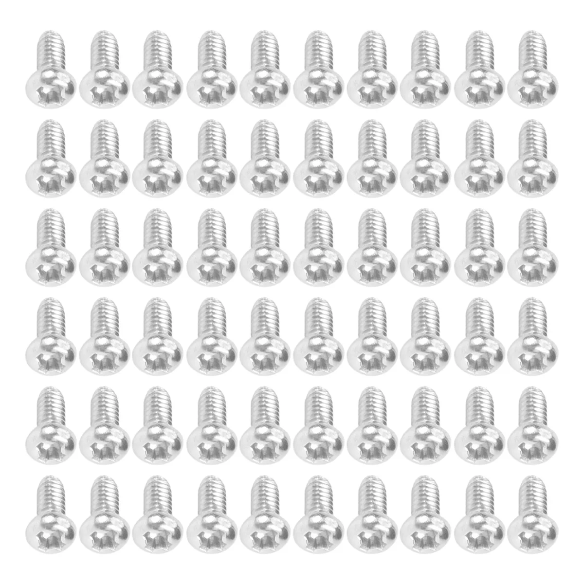 Parafusos Phillips de cabeça redonda 304 aço inoxidável, M2 x 4mm, 60pcs