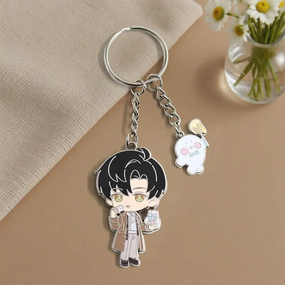 Cartoon Love and Deepspace LiShen Zayne Zaynie Snowman Ins Metal Mobile Phone Pendant Backpack Hanging Handbook Decoration Gifts