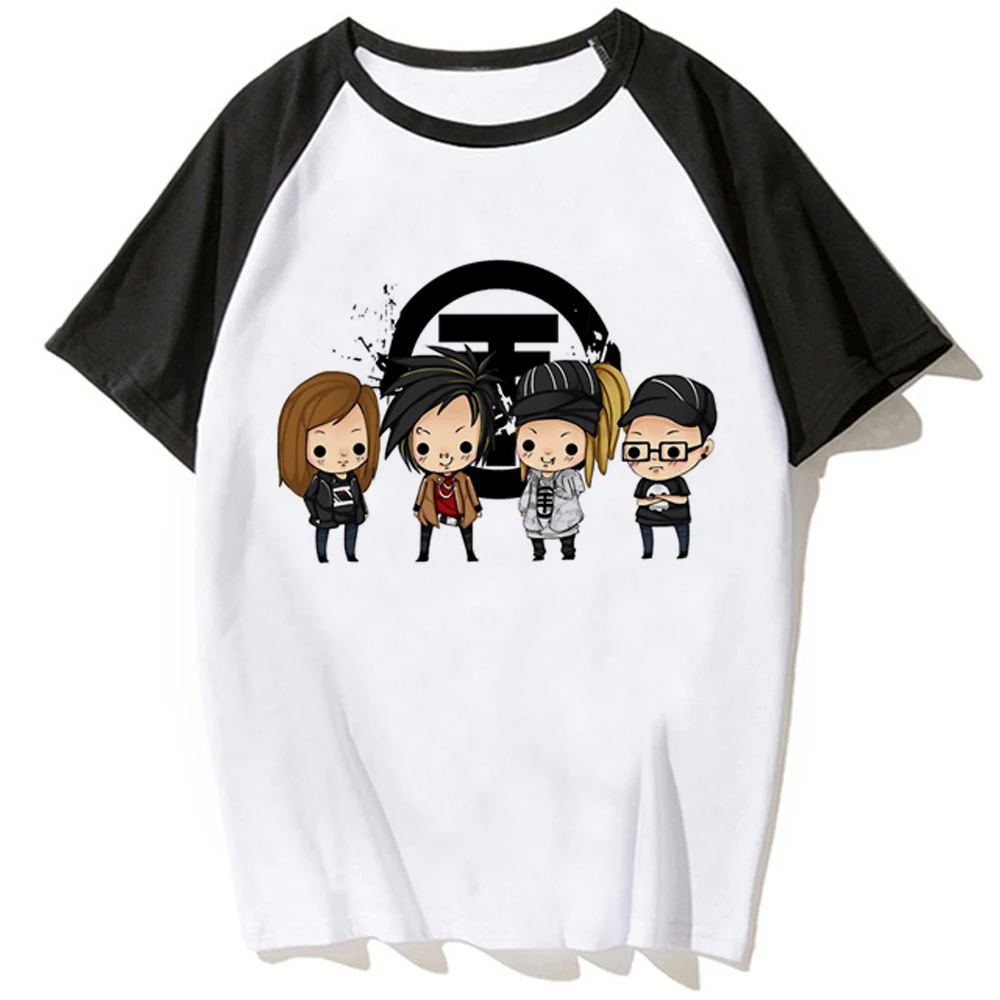 Tokio Hotel t-shirts women Y2K funny anime t shirt female manga harajuku graphic clothing