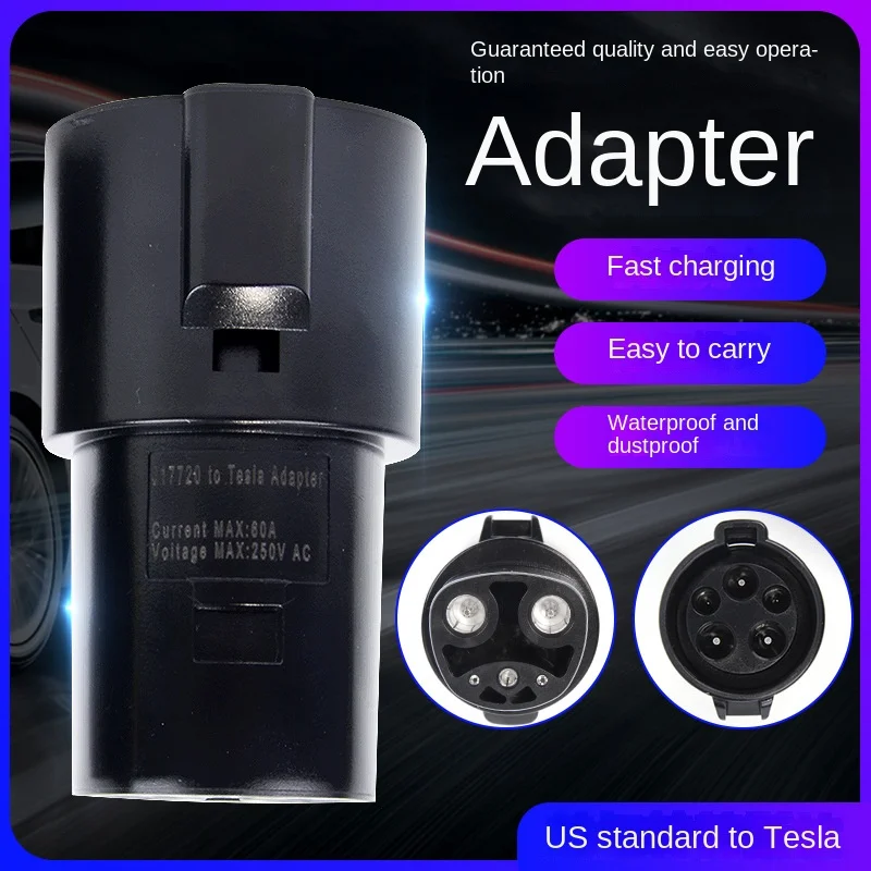 For Tesla Mode 3 S X Y NACS EV Charging Adapter  TO  SAE J1772 Type 1 Converter 80 A High Quality