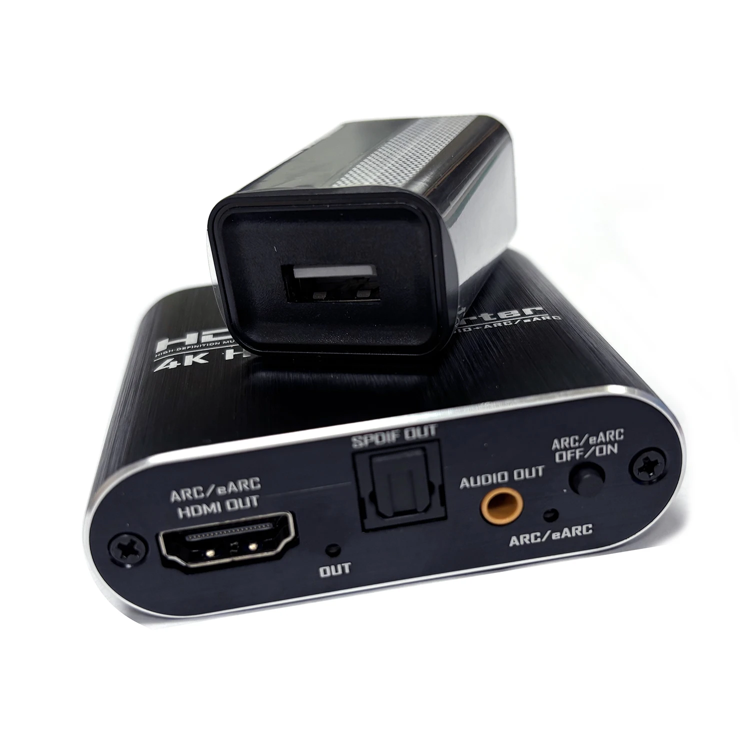 4K HDR HDMI eARC Audio Extractor 5.1CH HDMI To Optical Toslink SPDIF 3.5mm AUX Stereo Audio Converter for PS4/5 Xbox TV Speaker