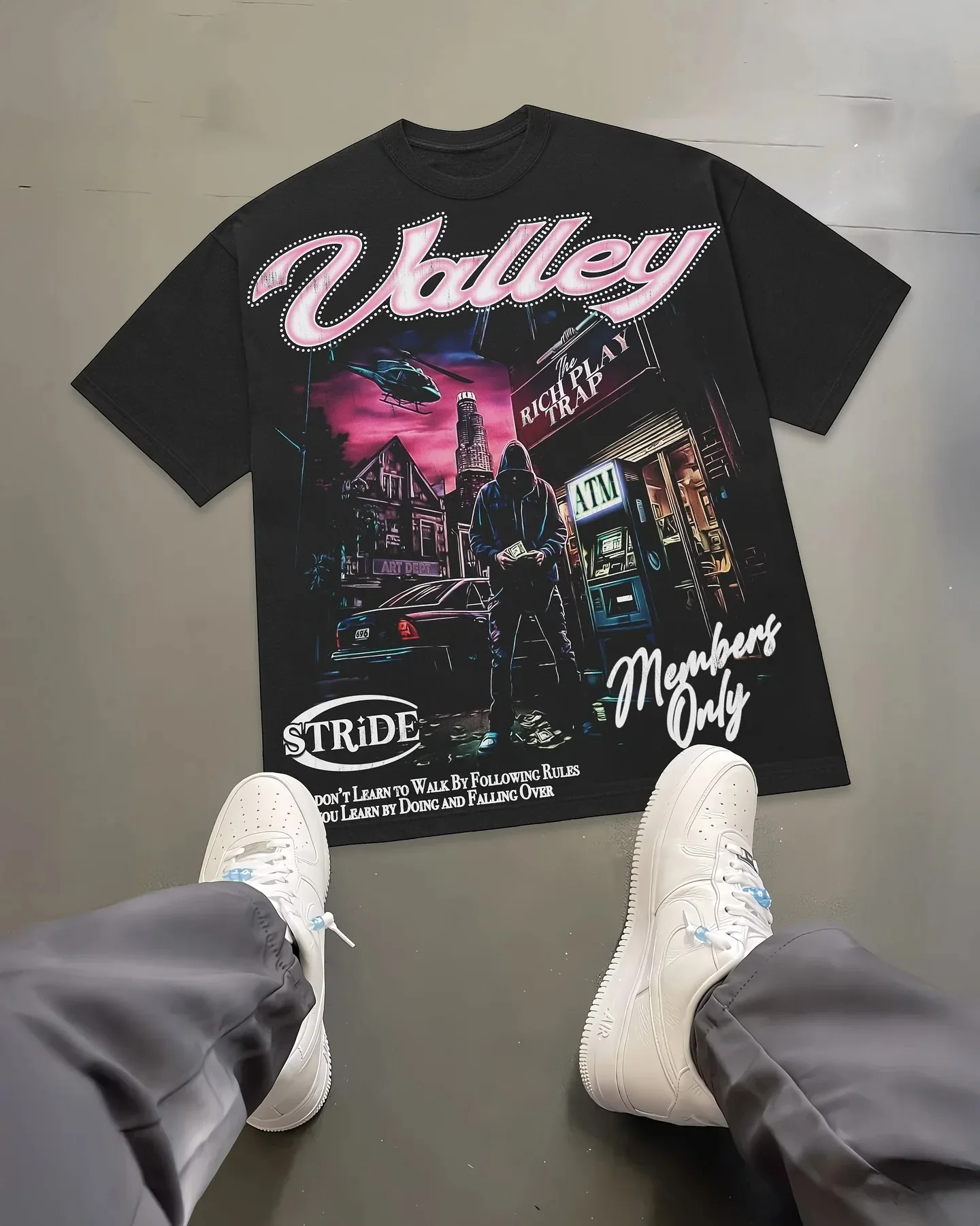 تي شيرت جرافيك ستريت هيب هوب أمريكان سكل ليبرتي كبير الحجم Y2k ملابس هاراجوكو قطنية عتيقة بأكمام قصيرة #1