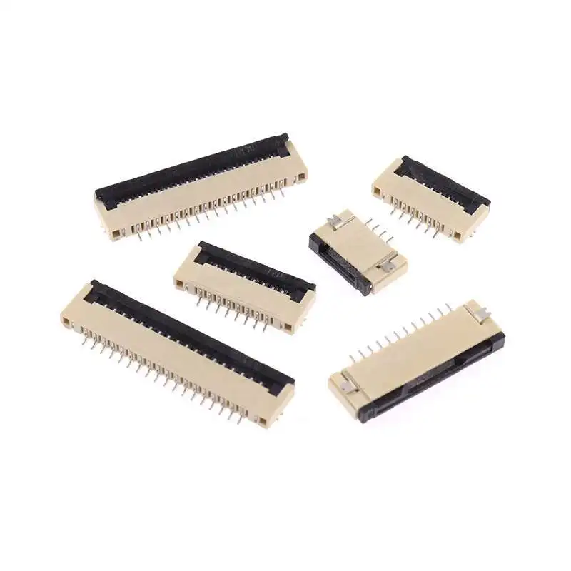 10 Stück FFC/FPC Stecker mit 1,0 mm Rastermaß, Flip-Typ Bodenanschluss 4/6/8/10/16/18-30P Flachkabel – Detail 6