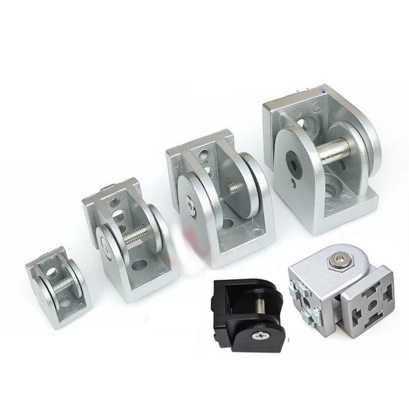 Zinc Alloy Aluminum Swivel Hinge 3030 4040 45 Profile Universal Angle Connector Adjustable Joint Hardware