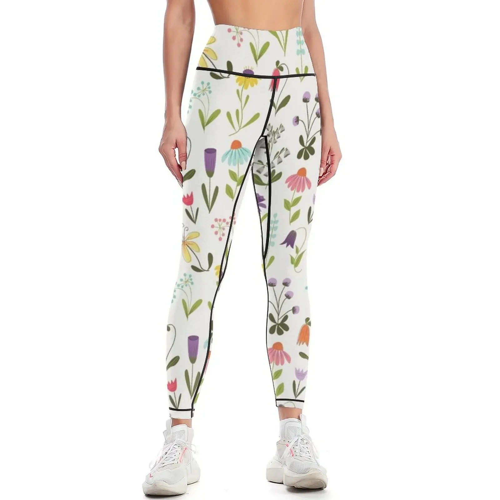 

Fresh floral Leggings jogging pants gym clothing Training pants sport pants Womens Leggings