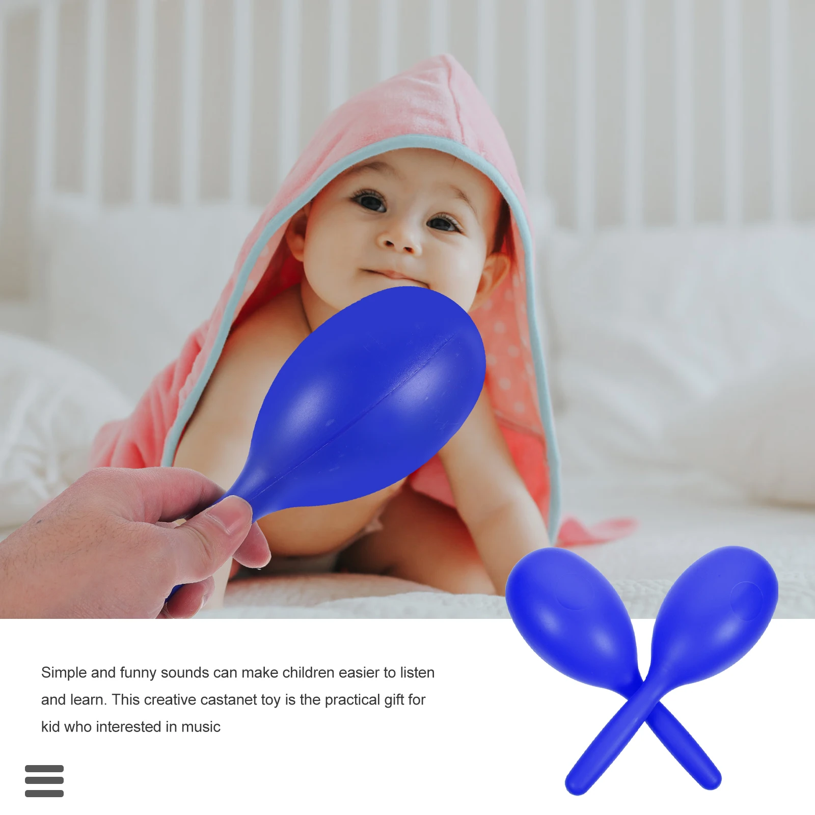 Instruments de musique pour enfants, 6 pièces, Maracas de sable en plastique, jouets pour bébés, rythme, sens auditif pour enfants en bas âge