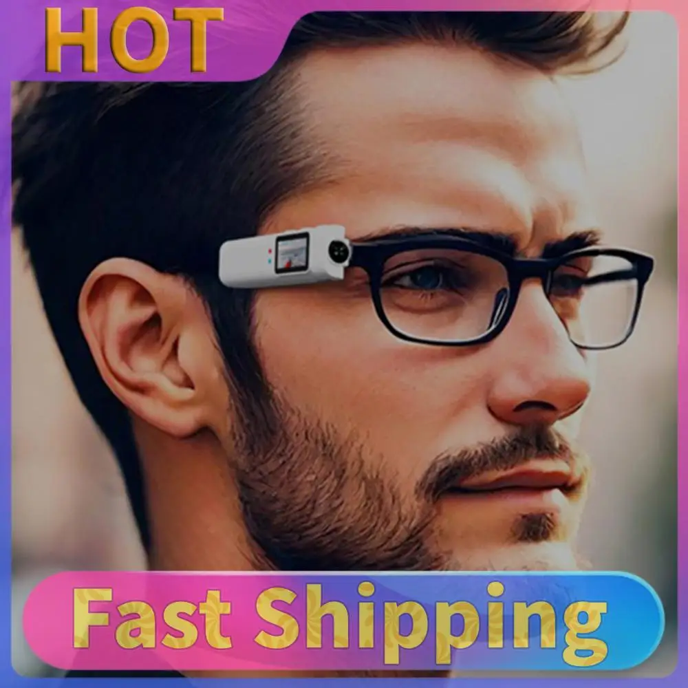 

2.7K HD Glasses Camera WiFi Motorcycle Action Cam 0.96inch IPS Screen Video Micro-camera 250mAh Battery Sound Recording