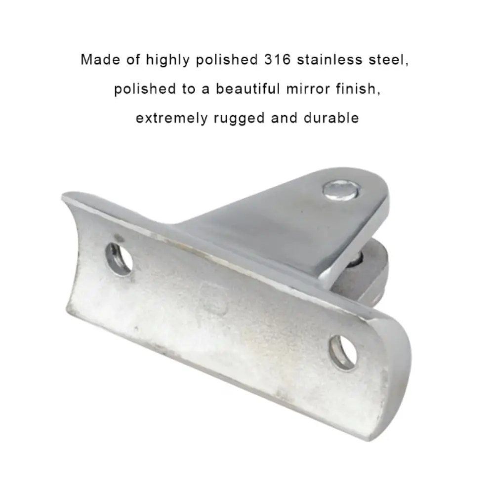 Stainless Steel Bimini Top Fitting Concave Base Mount 316 Stainless Steel Marine Hardware Slide Cover Slide Cap Deck Hinge