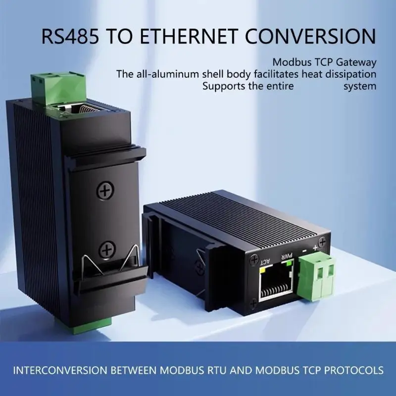 Y1UB RS485 Ethernet Adapter MQTT Networking Communication Device Aluminum Housing