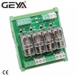 GEYA NG2R PLC 4 Channel Relay Module 1NO 1NC Relay SPDT Module 12V 24V AC DC