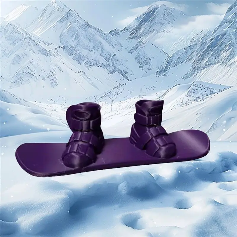 【Supernew】Mini Finger Snowboard, 3D Printed Finger Snow Board, Mini Skateboard Snow Board For Finger, Mini Skiing Finger