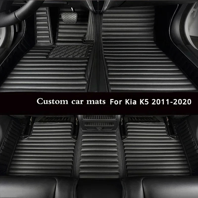 

Custom car mats for kia k5 2011-2015-2016-2020 Waterproof and wear-resistant auto Rug Carpet accessories styling interior Foot