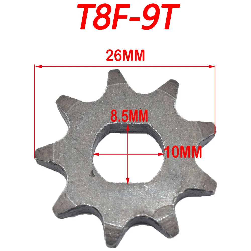 New Electric Scooter 9T 11T H/D-Shaped Sprocket For 25H T8F Chain Motor Pinion Gear DC EVO IZIP 500W 1000W Electric Scooter