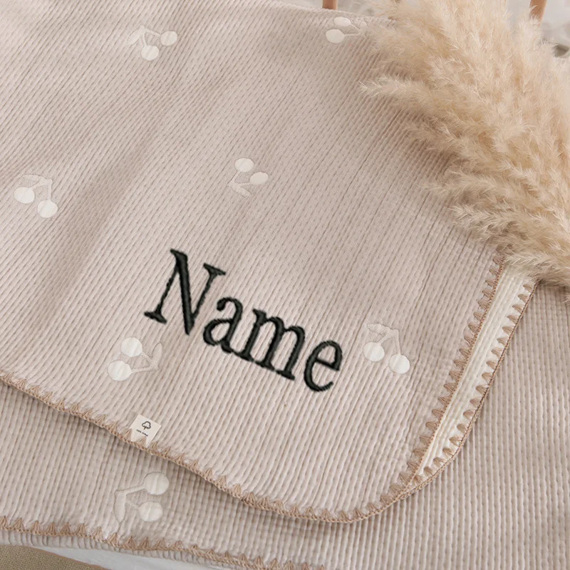 Personalized Baby Blanket Autumn and Winter Baby Blanket Multi-function Kids Cotton Blanket Infant Bedding Accessories