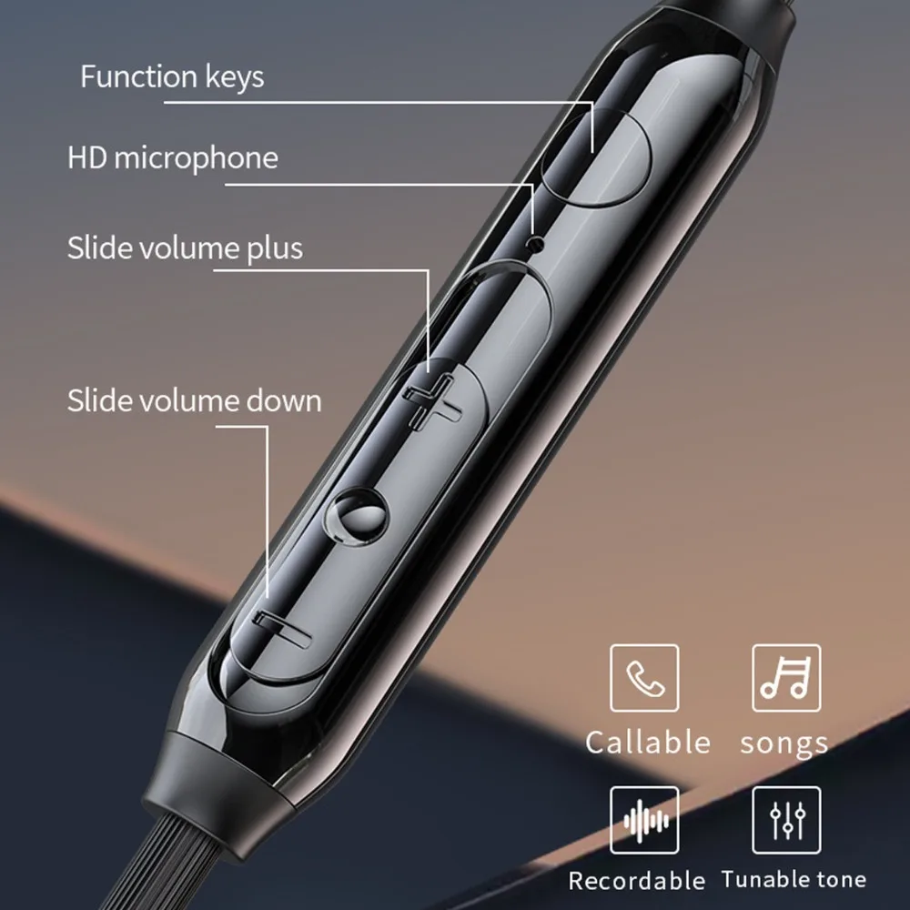 

3.5mm Jack 3.5mm Wired Earphones Dual Plug Headset Dual Jack Headphones Stereo in Ear Wired Headset for Desktop/Computer/PC