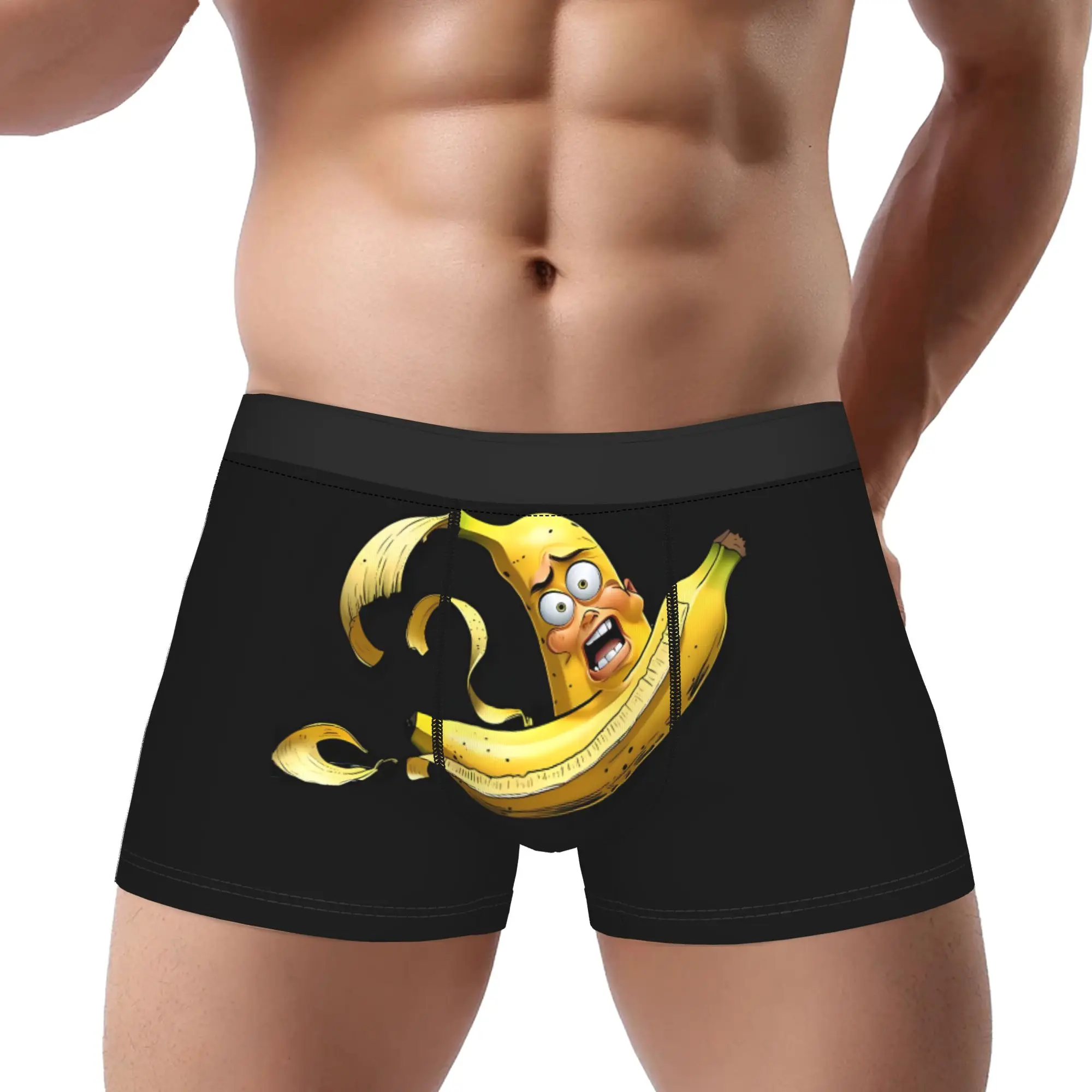 

Big Banana Underwear Man Polyester Boxer Briefs Underpants Printed