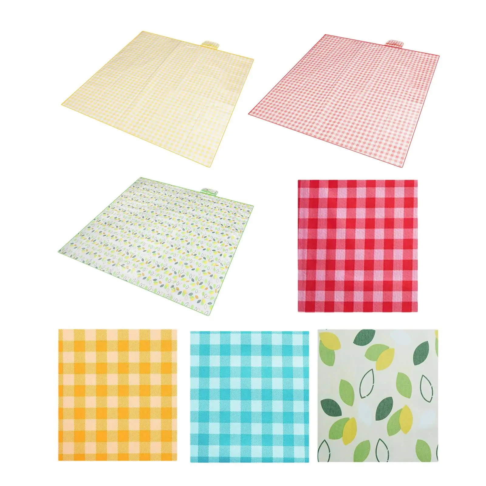 

Picnic Blanket Lightweight Water Resistant with Handle Foldable Versatile Sleeping Pad for Park Spring Fishing Summer Barbecue