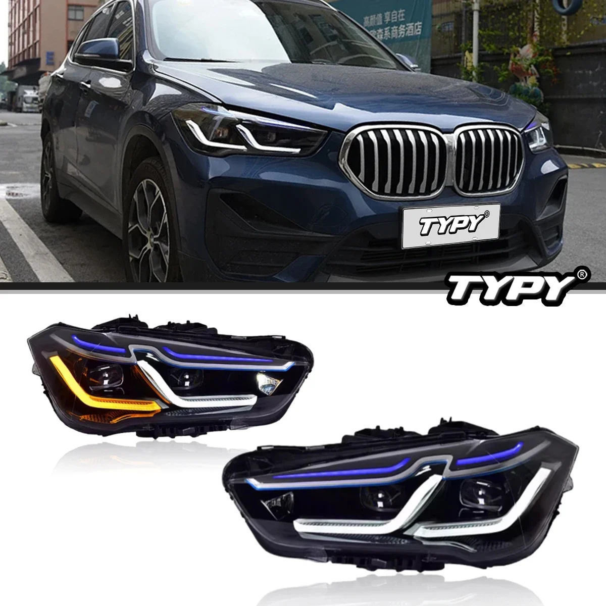 

Car Headlights For BMW X1 F48 2016-2021 LED Car Lamps Daytime Running Lights Dynamic Turn Signals Car Accessories