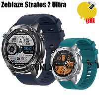 For Zeblaze Stratos 2 Ultra Strap Smart watch Silicone Soft Wristband Band Bracelet Screen protector film