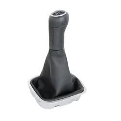 5 Speed Car Stick Shift Gear Knob With Gaitor For VW Polo 9N 9N2 2002-2009 Polo 6R Sedan 2010 -2013