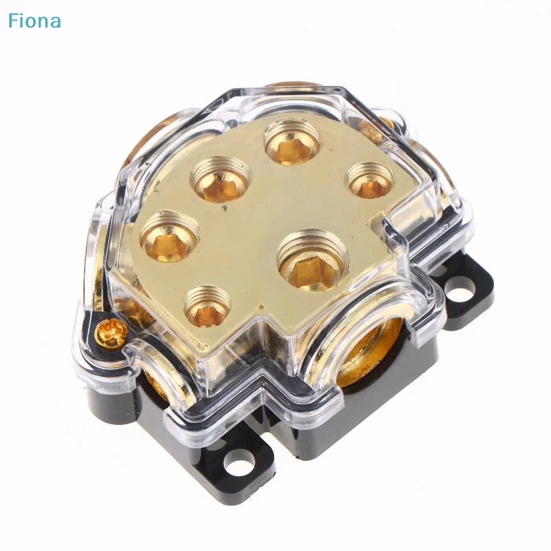 ✔1 In 5 Way Car Power Distributor Block Car Audio Amplifier Ground Distribution Terminal For Vehicle Amplifier DSP Modification