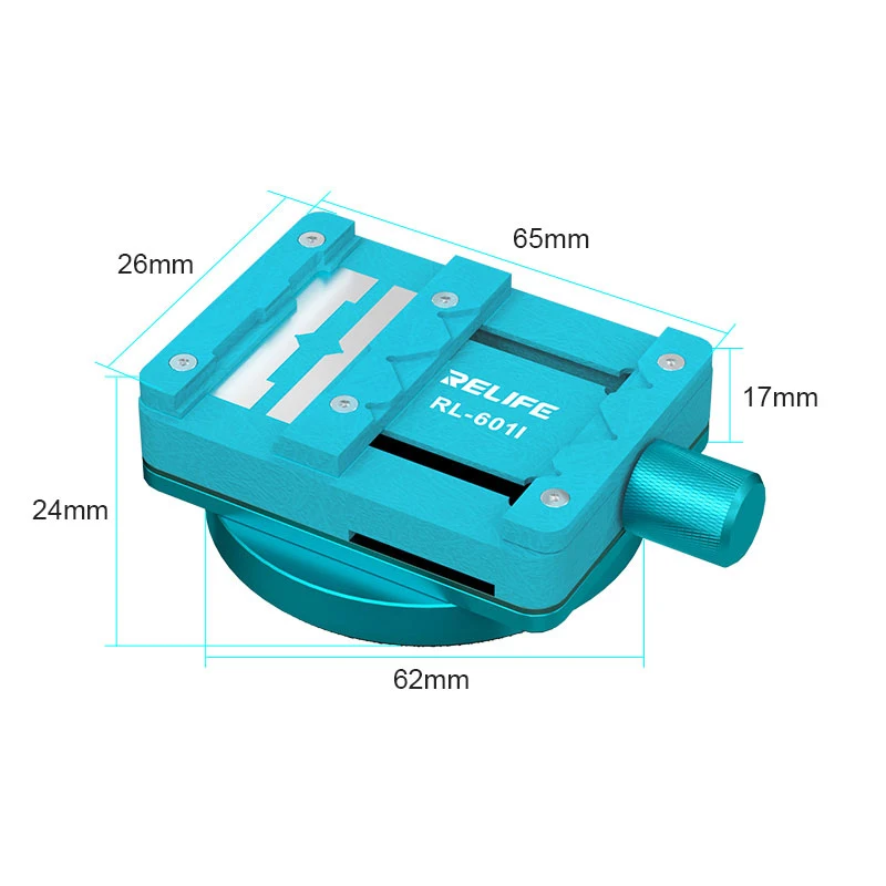 RELIFE RL-601I-Mini accesorio de reparación multifunción giratorio de 360 ° para placa base de teléfono móvil, PCB, Chip IC, CPU, herramientas de eliminación de pegamento