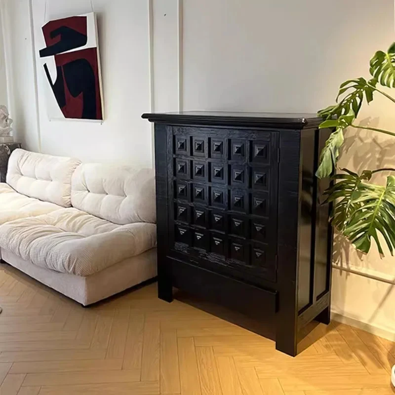high quality Solid Wood Medieval Cht Italian Light Bedroom er Living Room Side Entrance Cinet Home Decor