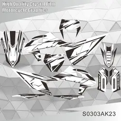 For KTM 125 250 300 350 450 500 SX SXF EXC EXCF XCW XCF 2011-2024 Graphics Decals Stickers Kit Motorcycle Background