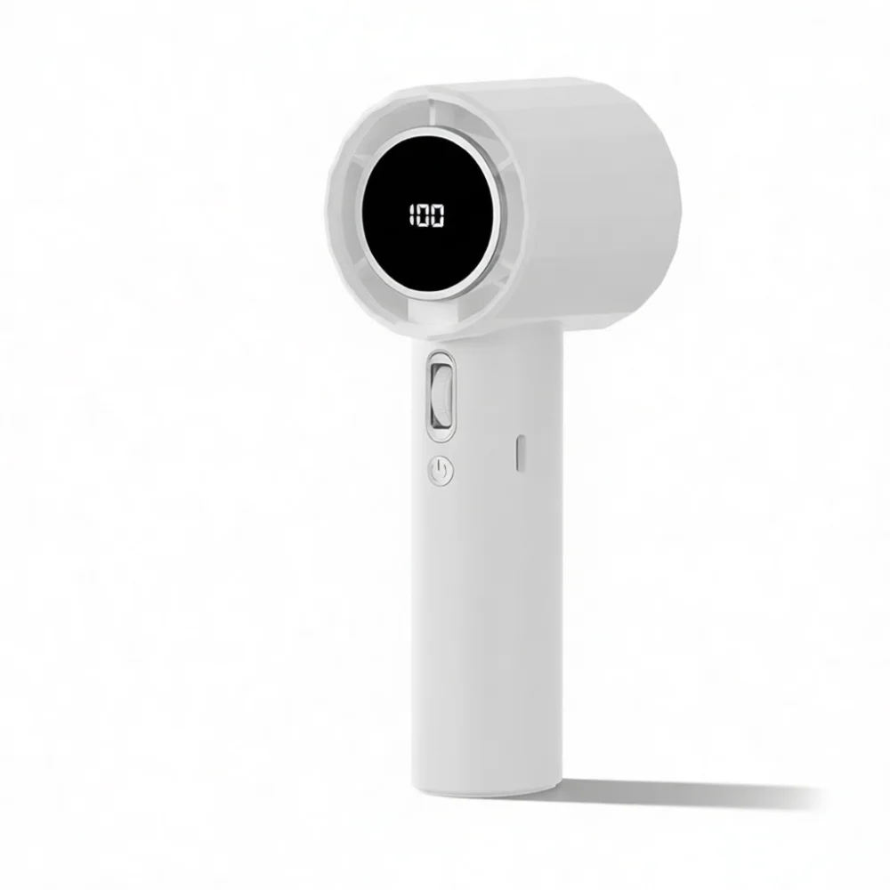 100 Speed Handheld Turbo Fan Portable Usb Rechargeable Desktop Air Cooler Silent Electric Cooling Digital Display Equipment