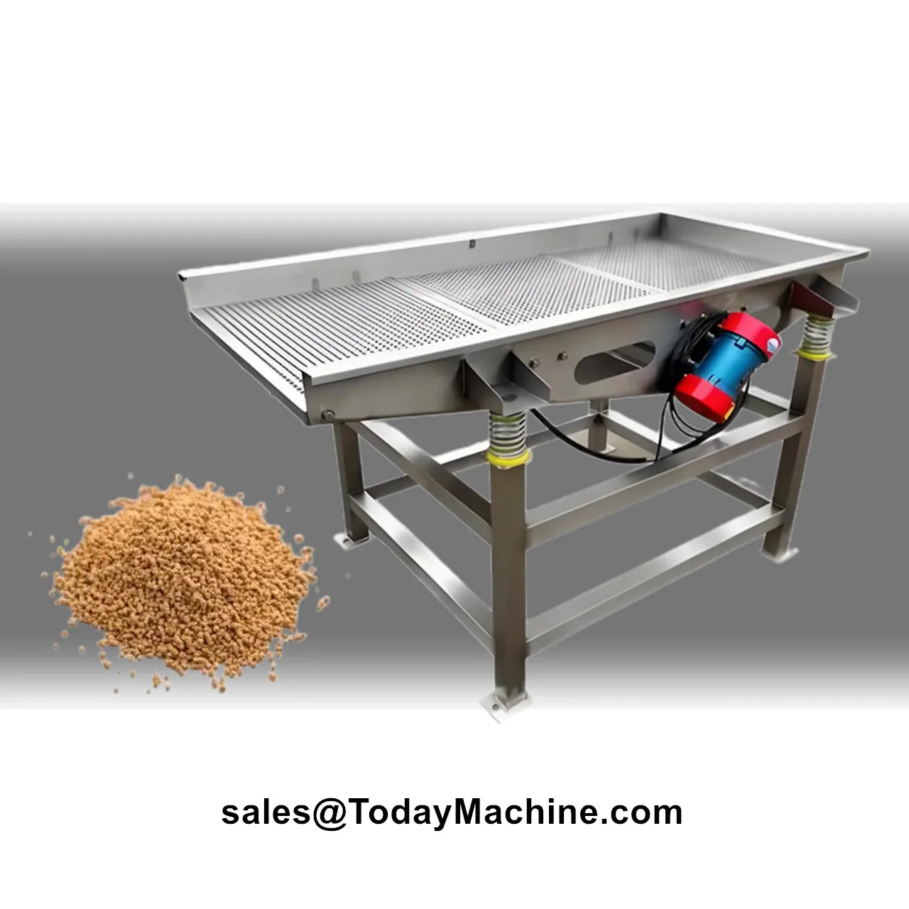 Stainless Steel Linear Vibrating Screen Sieve Shaker Screening Equipment for Plastic Recycling