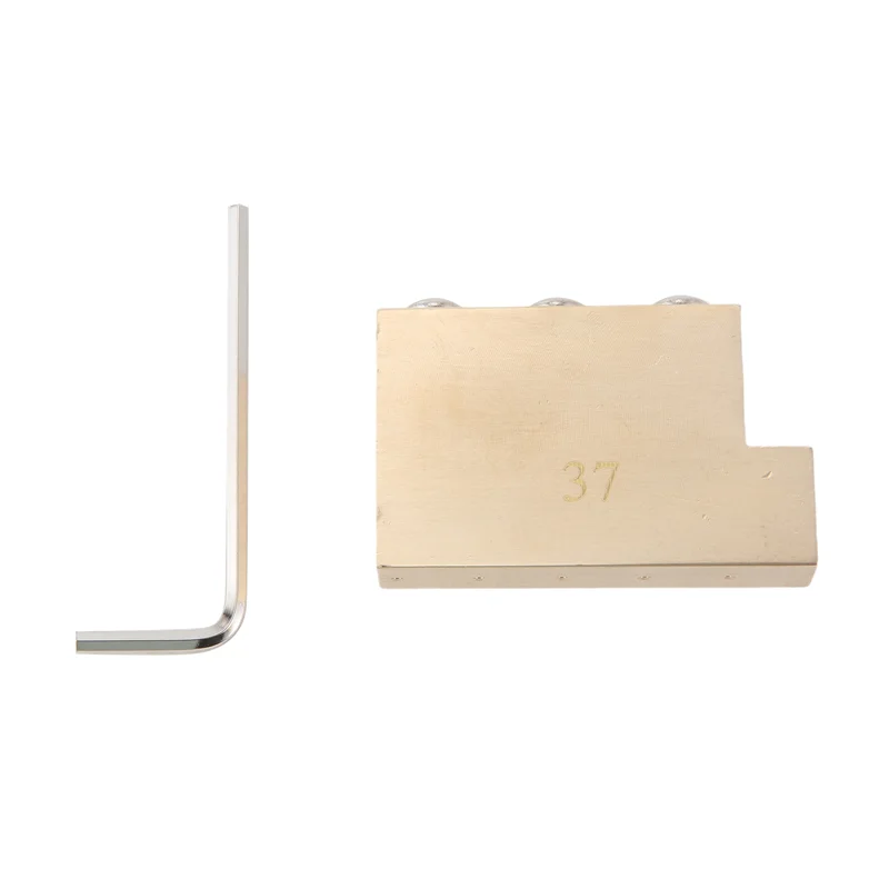 كتلة نحاسية اهتزازية صلبة على شكل حرف L للجيتار الكهربائي فلويد روز قفل جسر تريمولو