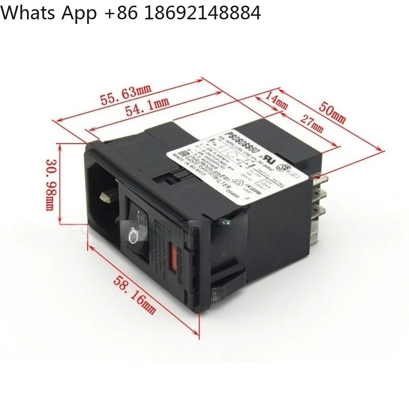 PS0S0SS60 Filter P Series 6A Dual Insurance, High Performance Low Leakage Switching Power Supply