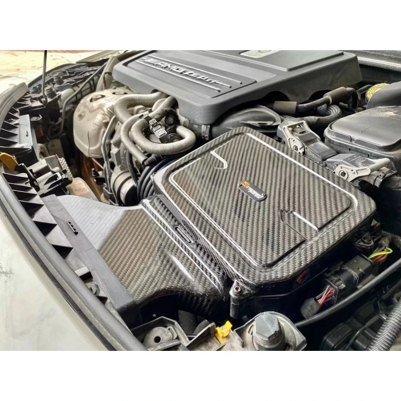 AMG A45 CLA45 W176 2.0T用オートエンジンシステム100%ドライカーボンファイバー製コールドエアインテークシステム